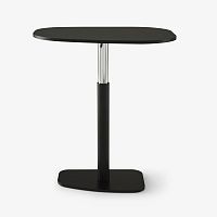 Contemporary dining table PIAZZAglasslacquered metal steel baseelliptical