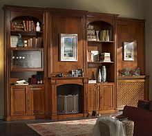 Traditional living room wall unit R 01solid woodcherrywoodcustom