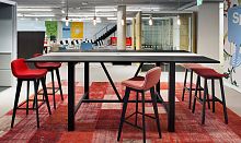 Contemporary high bar table BAEoaklaminaterectangular