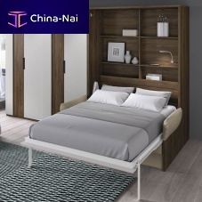 Wall bed Cosmo by EOS. 044 doublecontemporarywith wardrobe