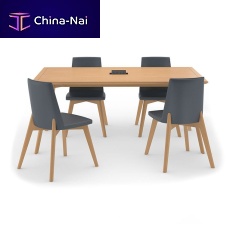 Contemporary table ETTAsolid woodsolid wood baserectangular
