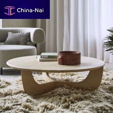 Contemporary coffee table CALA matte varnished woodsolid woodoiled wood