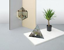 Wall-mounted shelf MIRAGEcontemporaryglass