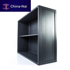 Wall-mounted shelf contemporarywoodenaluminum