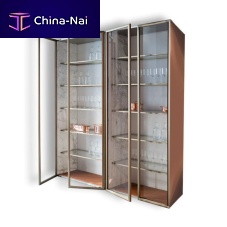 Contemporary china cabinet SOFTaluminum profile