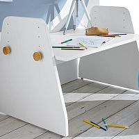Free-standing desk MINIMOcontemporarylacquered woodstraight
