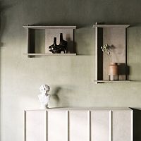 Wall-mounted shelf OLYMPEcontemporarynatural oak