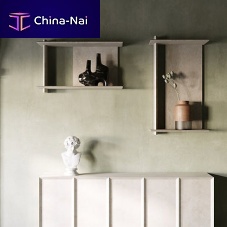 Wall-mounted shelf OLYMPEcontemporarynatural oak