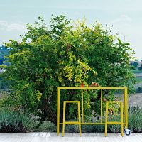 Traditional high bar table SK16051metalrectangularon casters
