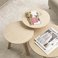 Contemporary coffee table EZTIAoakoak baseround