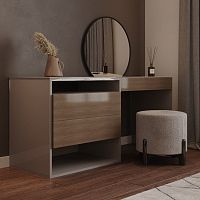 Contemporary dressing table clio lacquered wood