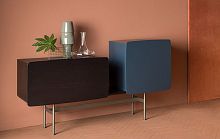 Sideboard with long legs YEEcontemporarylacquered woodash