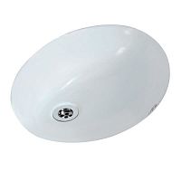 Undercounter washbasin CONTINENTAL : CNS-WHT-705ceramicovalcontemporary
