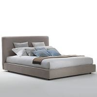 Double bed COLEcontemporaryupholsteredwith headboard