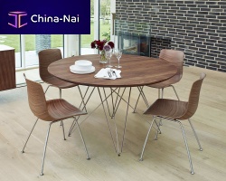 Contemporary table GM 3800 SpiderwalnutashCorian®