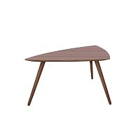 Contemporary coffee table STICKoakwalnutsolid wood base