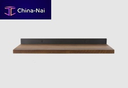 Wall-mounted shelf DRIFT SHORTcontemporaryoaksteel