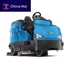 Ride-on scrubber-dryer GMGbattery-powered