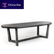 Contemporary dining table DAN teakovalhome