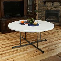Contemporary table 5402Ghigh-density polyethylene (HDPE)powder-coated steel baseround