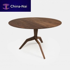 Contemporary table MARSsolid woodashAmerican walnut