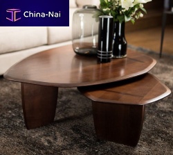Contemporary coffee table GALoakcherrywoodoak base