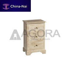 Traditional bedside table COTTAGEsolid woodsolid wood baserectangular