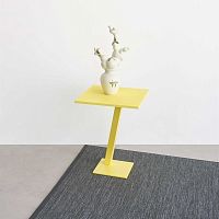 Contemporary side table ELEMENTlacquered MDFmetalsteel base
