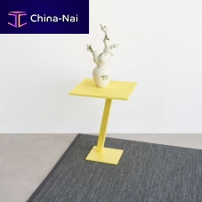 Contemporary side table ELEMENTlacquered MDFmetalsteel base