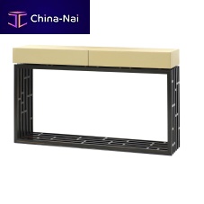 Contemporary sideboard table ORIENTALMacassar ebonyrosewoodleather