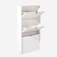 Contemporary shoe rack 599-017290-L.B.ML.B.Mlacquered MDFwith hinged doorwhite