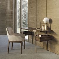 Free-standing desk Domus contemporarywood veneerMDF