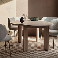 Contemporary dining table Tarnbeechbeech basecustom