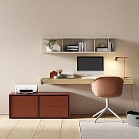 Contemporary desk BOOK 15oakwood veneer