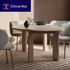 Contemporary dining table Tarnbeechbeech basecustom