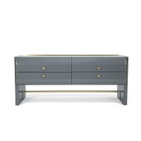 Contemporary chest of drawers OSKARlacquered woodmetalby Luca Erba