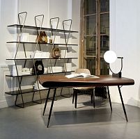 Free-standing desk CALLIGRAPHIEcontemporarywood veneerbirch