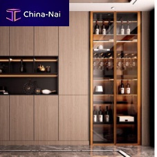 Wall-mounted shelf contemporaryaluminumglass