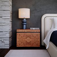 Contemporary bedside table RADICA CASTAGNOwoodenlacquered wood baserectangular