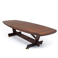 Contemporary table PARKERsolid woodwood veneerrectangular