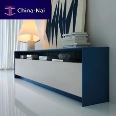 Contemporary sideboard COMP_802lacquered woodwhiteblue