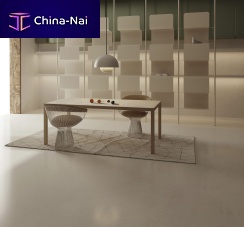 Contemporary table EDGEwoodenwooden baserectangular