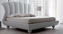 Double bed LEONtraditionalupholsteredwith headboard