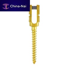 Thoracic-lumbar vertebra pedicle screw monoaxialmetallic
