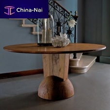 Contemporary table BRANCUSIoaksolid woodebony