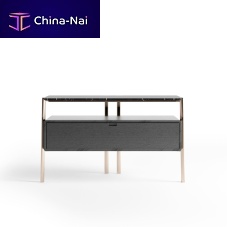 Contemporary chest of drawers EROSoakmatte lacquered woodmetal