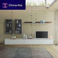 Contemporary hi-fi cabinet CANALETTOlacquered woodsolid woodwith drawers