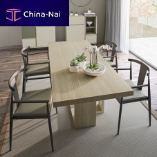 Contemporary dining table ELEwoodenwooden baserectangular