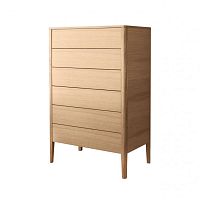 High chest of drawers PETRA K3contemporaryoakwalnut