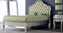 Single bed GEMMAclassicwith upholstered headboardfabric